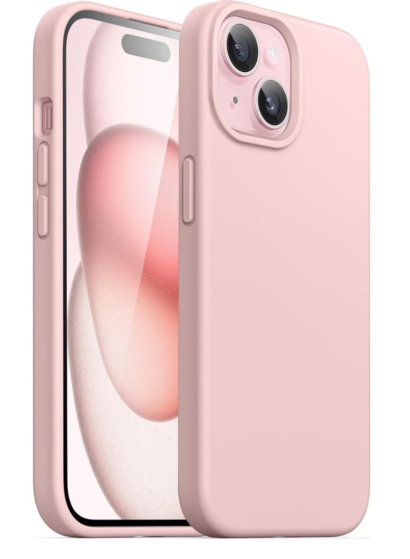 ACLIX Silicone Case Compatible with iPhone 15 6.1 Premium Silicone Full Body Protection pink - Image 1
