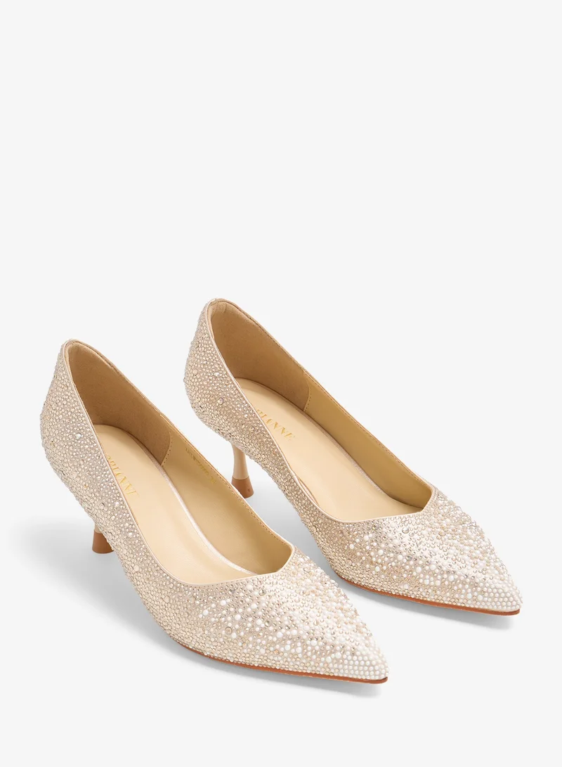 Lorianne  sanjana - Crystal  pumps for Women | Best Price UAE