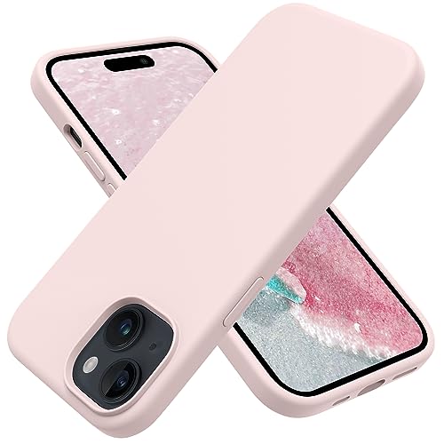 OTOFLY Designed for iPhone 15 Case Silicone Shockproof Slim Thin Phone Case for iPhone 15 61 inch Chalk Pink - Image 1