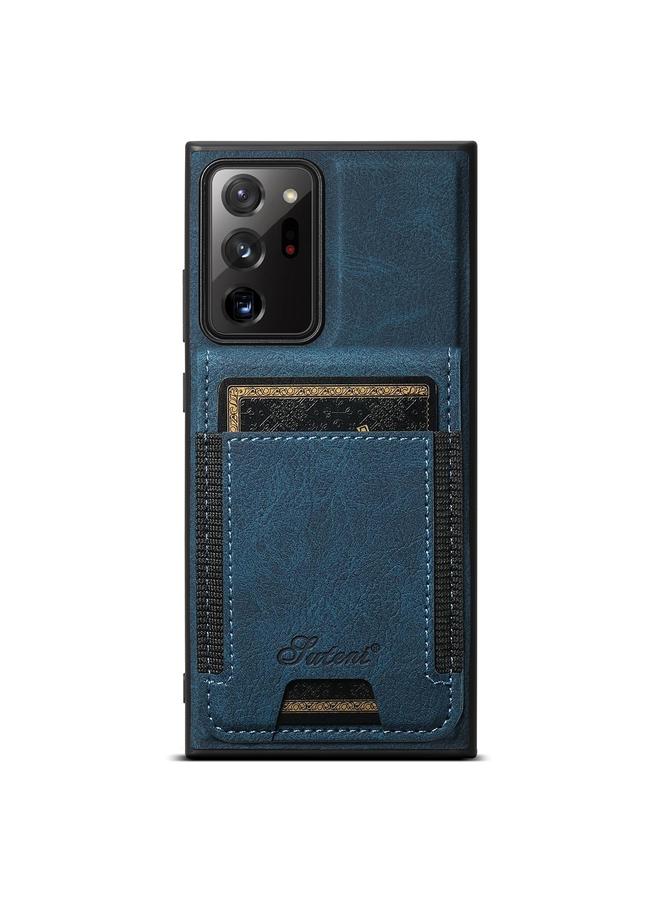 Suteni Case For Samsung Galaxy Note20 H17 Litchi Texture Leather MagSafe Detachable Wallet Phone Case - Image 1