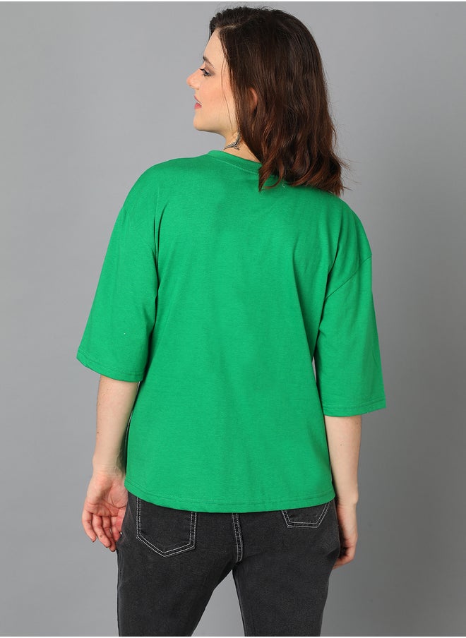 Kotty Slogan Print Short Sleeve Oversized T-Shirt  - Image 5