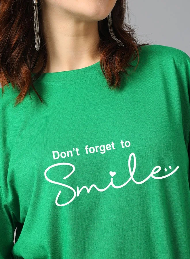 Kotty Slogan Print Short Sleeve Oversized T-Shirt