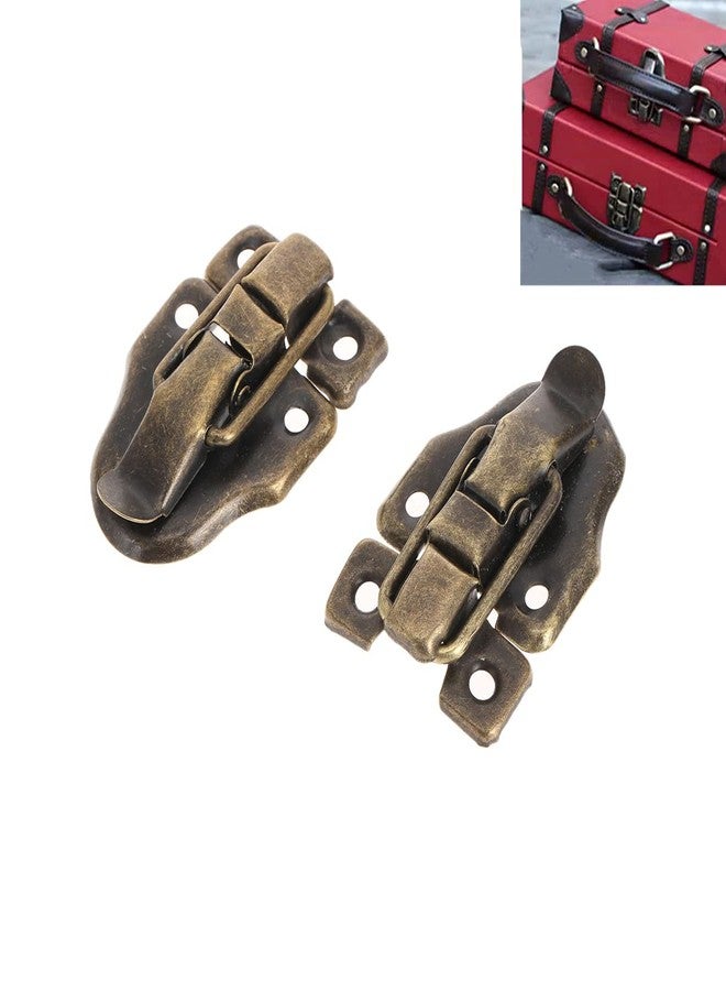 Dophee 4pcs Retro Latch Catch Jewellery Box Gift Case Wardrobe Hasp Pad Chest Lock Hook - Image 5