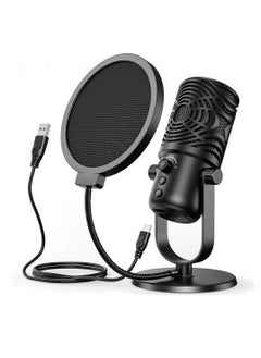 OneOdio FM1 USB Condenser Microphone Professional Studio DJ Recording Streaming Mic With Pop Filter For PC Laptop Gaming Youtube  - Image 1