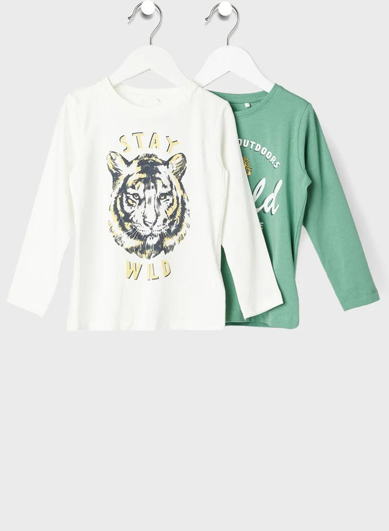 NAME IT Kids 2 Pack Front Graphic T-Shirt
