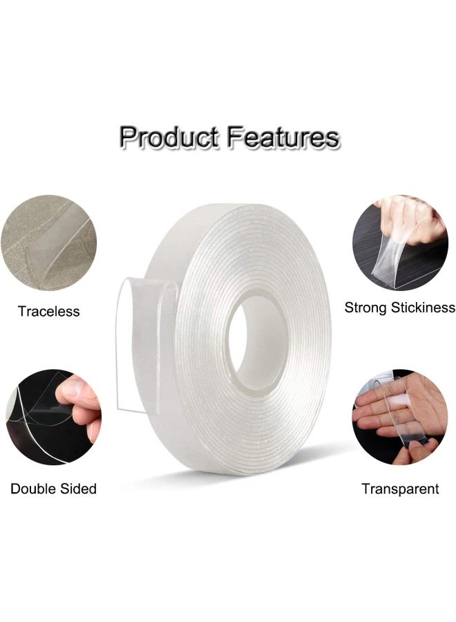Reusable Double-Sided Mounting Tape - 5m, Transparent - Image 5