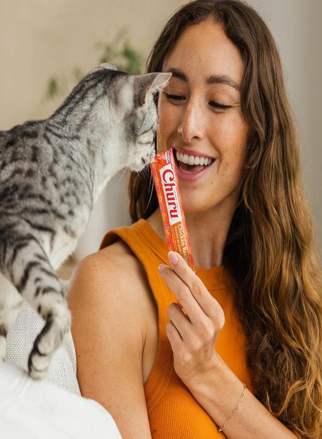 INABA Churu Lickable Purée Natural Cat Treats Gift Box - Tuna with Salmon Recipe, 8 Tube Gift Box - Image 2
