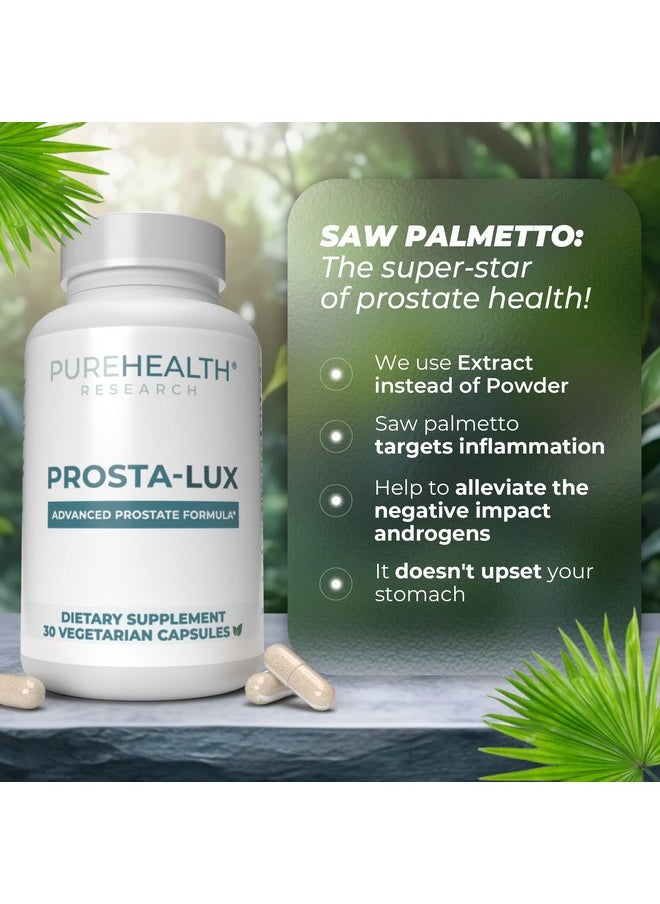 PureHealth Research - Prostate Supplements For Men Fast Relief From Dribbling Urgency And Performance Issues Prostate Health Supplement With Pygeum Saw Palmetto Lycopene And Selenium 1 Bottle - Image 1