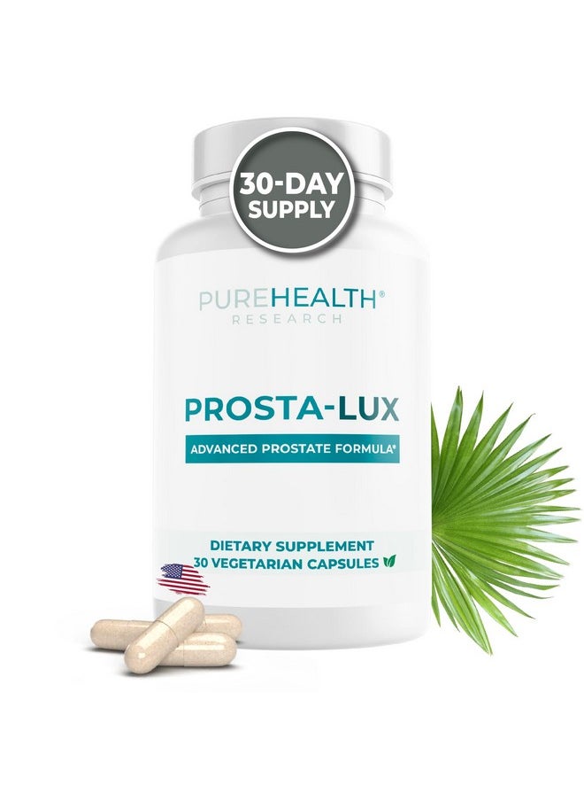 PureHealth Research - Prostate Supplements For Men Fast Relief From Dribbling Urgency And Performance Issues Prostate Health Supplement With Pygeum Saw Palmetto Lycopene And Selenium 1 Bottle - Image 1