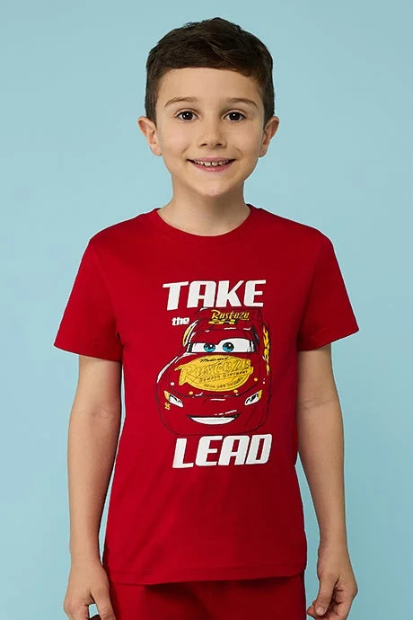 أر أند بي 2 Pack Cars Print T-Shirt with Short Sleeves