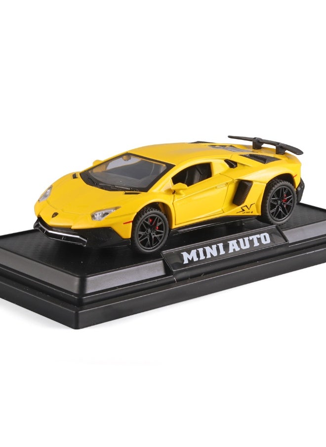 LAMBORGHINI Alloy Collectible Lambo Toy Car Model Pull Back Die-Cast Vehicle with Lights and Sound  - Image 1