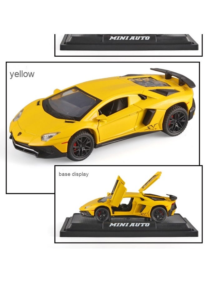 LAMBORGHINI Alloy Collectible Lambo Toy Car Model Pull Back Die-Cast Vehicle with Lights and Sound  - Image 3