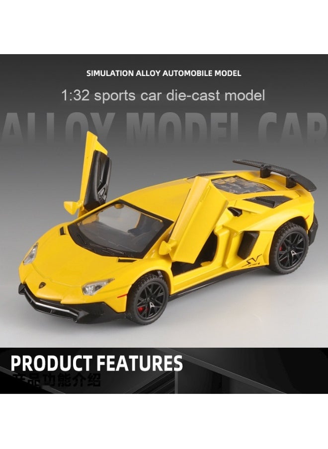 LAMBORGHINI Alloy Collectible Lambo Toy Car Model Pull Back Die-Cast Vehicle with Lights and Sound  - Image 2