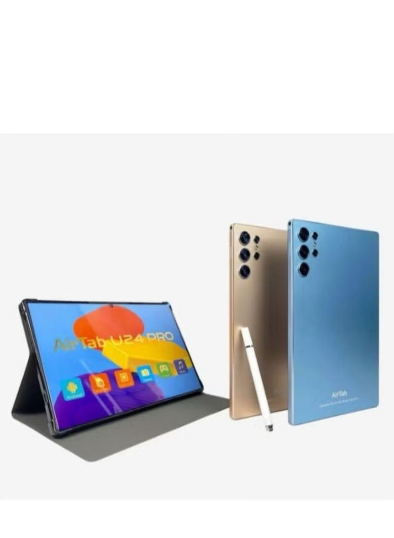 AirTab U24 Pro Smart Tablet 10.1-FHD Inch Display 16GB RAM 1TB ROM – With Arabic Keyboard Green - Image 1