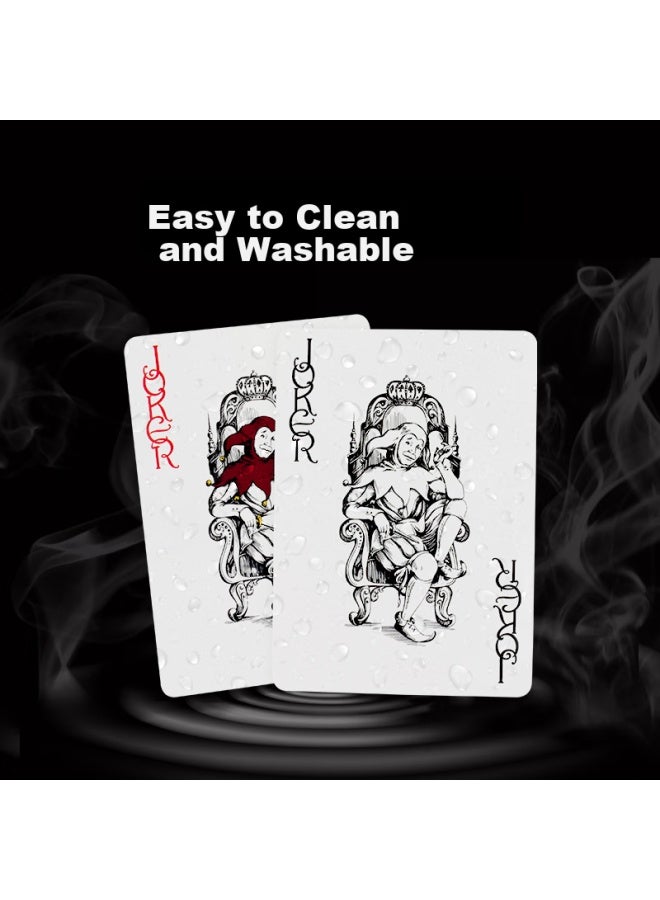 Wangjing Poker Wangjing Poker Texas Hold'em Cards, Extra Large Corner Code Plastic Playing Cards, Thickened Wear-resistant Durable Waterproof Playing Cards, Pvc Washable  - Image 4