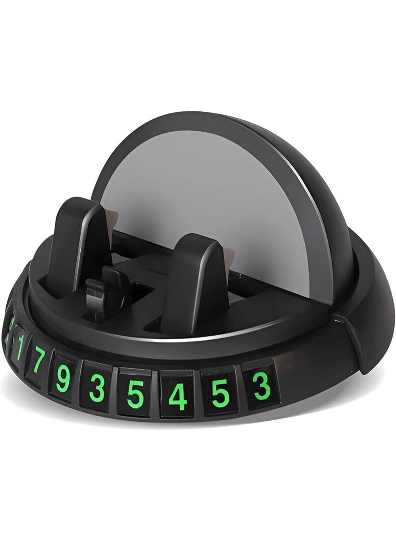 Car Phone Holder Mount with 360° Rotation and Adjustable Angle for Easy One-Hand Use, Black - Image 1