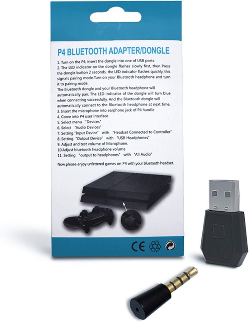 RALAN Bluetooth Dongle Adapter for PS4, Wireless Mini Microphone USB 4.0 Audio Adapter Receiver Compatible with PS4 PlayStation Support A2DP HFP HSP - Image 5