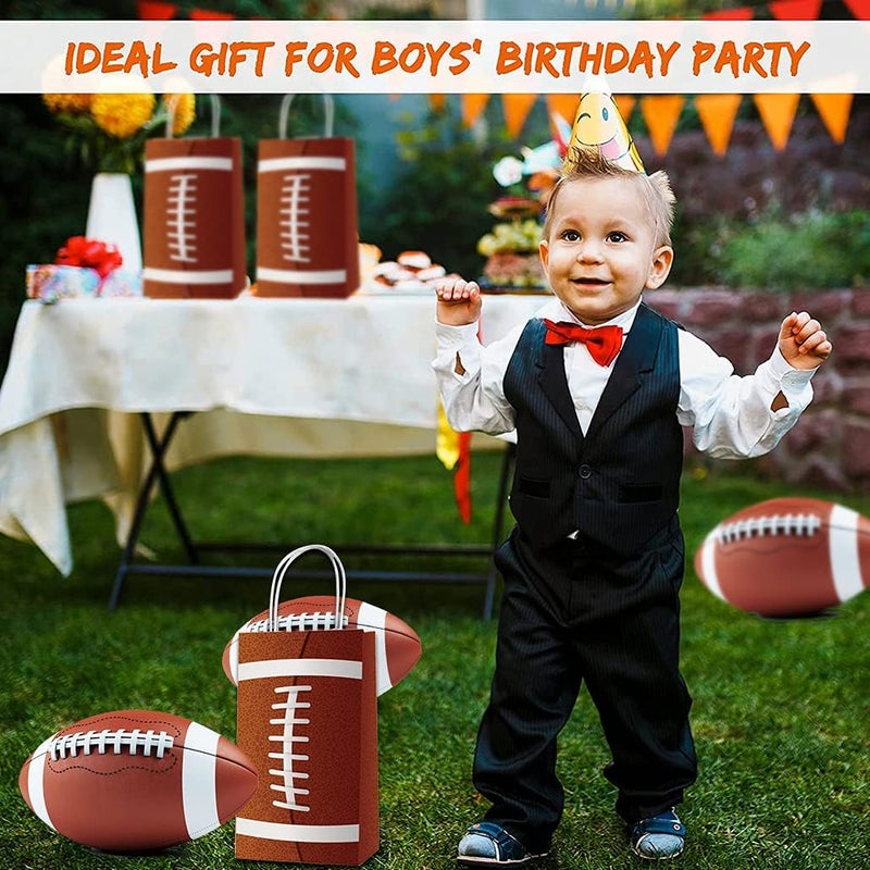 Weesdsio 24 Pack Football Goodie Bags with Handle Football Gift Bags Football Bag for Birthday Party Decorations - Image 5