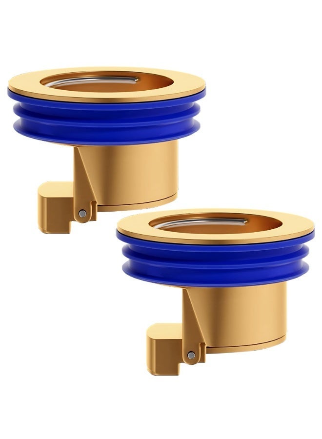 قطعتان من قلب مصارف الأرضيات المقاومة للروائح، سدادة تصريف مقاس 2 بوصة مع مانع ارتداد مياه الصرف، مانع لروائح مصارف الدش في الحمامات والمطابخ، يناسب مصارف أرضيات الدش والمصارف القياسية. - Image 2