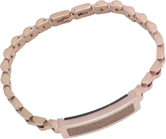 Gold Smart Health Bracelet Fitness Tracker With Step Counter Sleep Tracking Remote Photo Control - Image 1