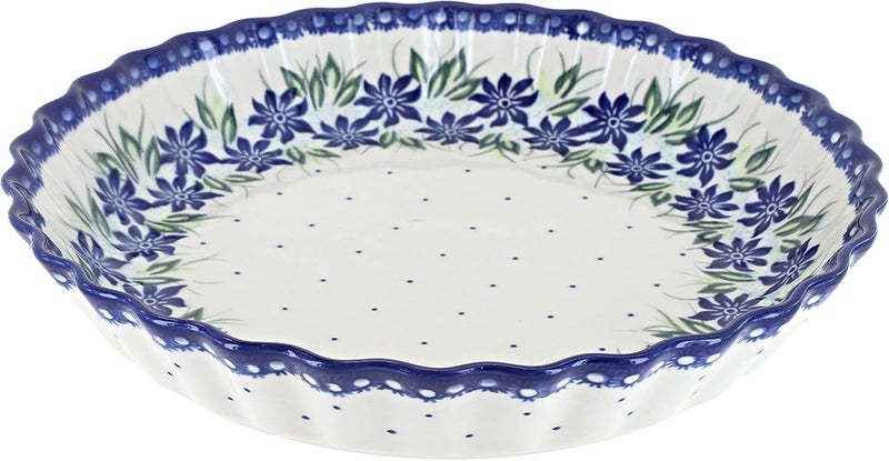 Blue Rose Pottery Blue Rose Polish Pottery Sierra Pie Plate - Image 1
