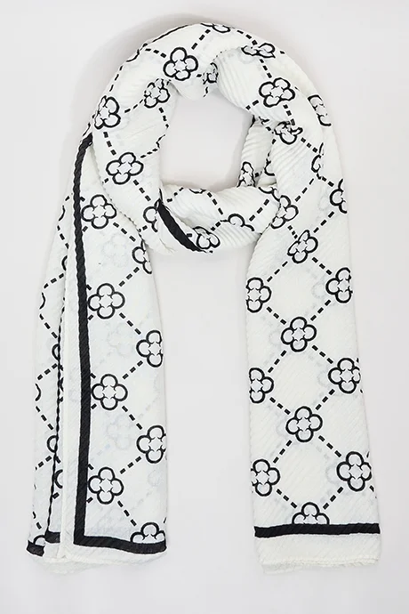أر أند بي Patterned Scarf, 180X85cm