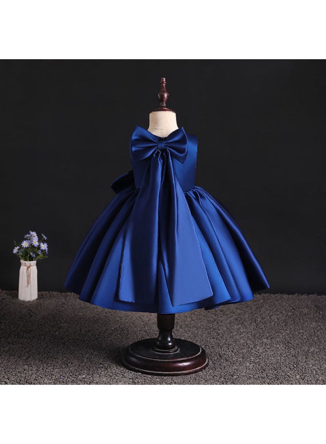 First Birthday Dress Princess Dress  Children's Piano Performance Dress Birthday Girl Baby Satin Best Model