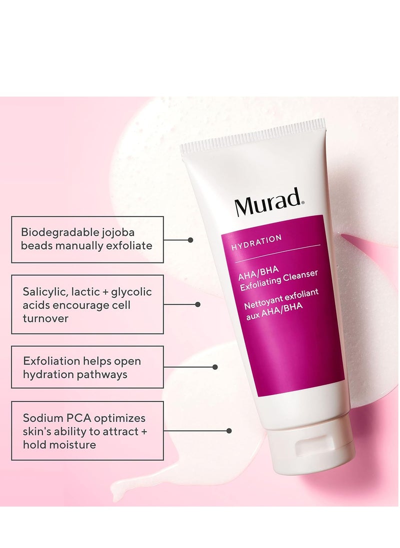 Murad Murad AHA/BHA Exfoliating Cleanser - Hydration Exfoliating & Moisturizing Salicylic, Lactic and Glycolic Acid Face Wash - Creamy Skin Smoothing Treatment Backed by Science  - Image 3