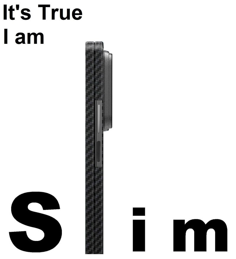 Midkart Ultimate Thin Case Compatible with Samsung Galaxy Z Fold 7 Matte Carbon Fiber Cover 1500D Sturdy Durable Aramid Super Light at 0.6mm No-Case Feeling, Black - Image 5