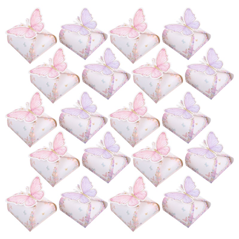 48pcs Party Favor Boxes: Butterfly-Themed Paper Candy Boxes For Birthday Parties Weddings And Festivals - Favor Case For Chocolates Treats And Sweets - Image 4