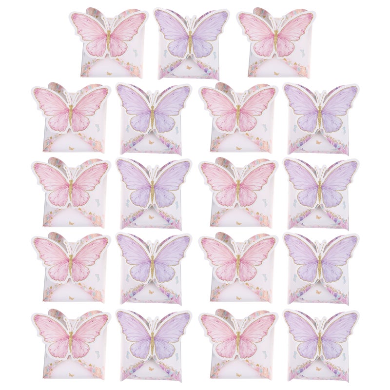 48pcs Party Favor Boxes: Butterfly-Themed Paper Candy Boxes For Birthday Parties Weddings And Festivals - Favor Case For Chocolates Treats And Sweets - Image 1
