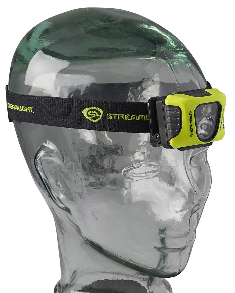 Streamlight 61436 Enduro Pro 200-Lumen USB Rechargeable LED Headlamp with Elastic Head Strap, Rubber Hard Hat Strap, 3M Dual Lock Fasteners, and USB Cable, Yellow - Image 5