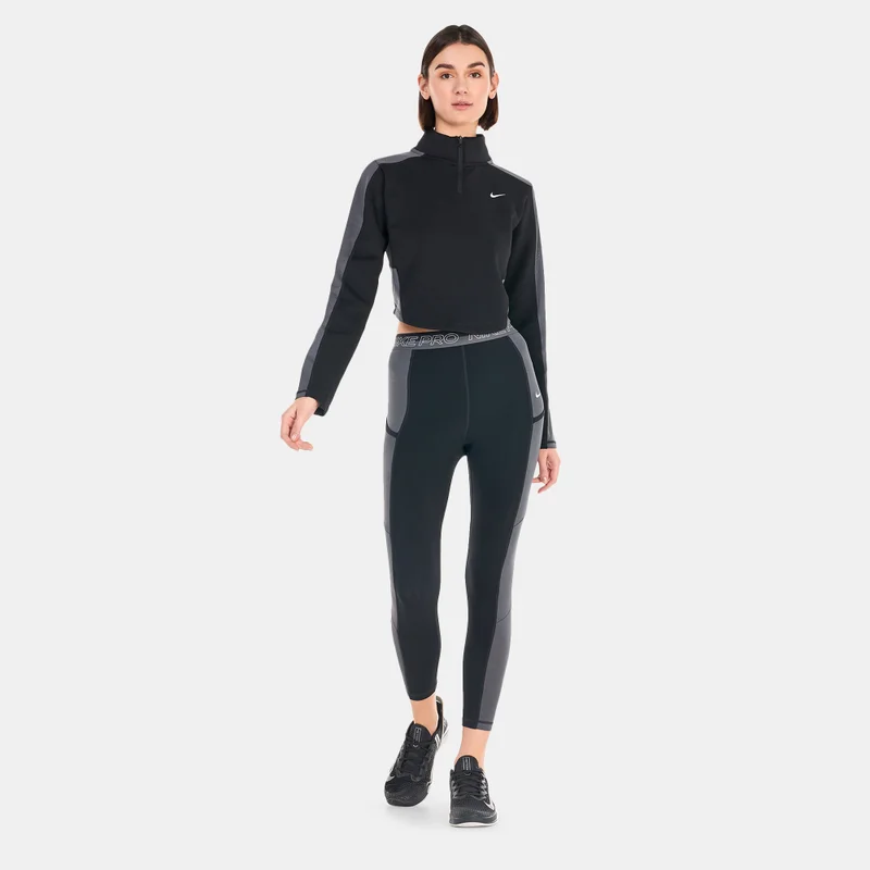 Nike Women's Dri-FIT Long-Sleeve 1/4-Zip Training T-Shirt
