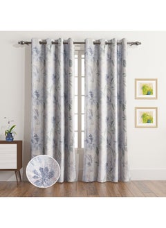 Home Box Clive 2-Piece Printed Sheer Rod Pocket Curtain Set 140 x 240 cm  - Image 2