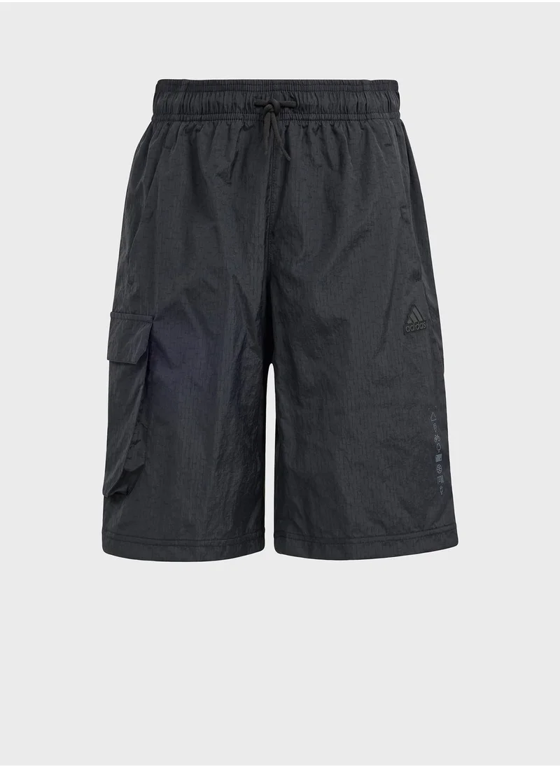 Adidas Kids City Escape Cargo Shorts