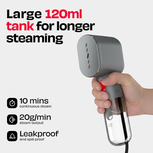 NUUK STROM GO V2 Super Compact and Lightweight Travel Garment Steamer For Clothes | FREE Heat Resistant Travel Pouch | Vertical & Horizontal Steaming | 20g/min Steam | 30 Sec Heat Up - Image 2