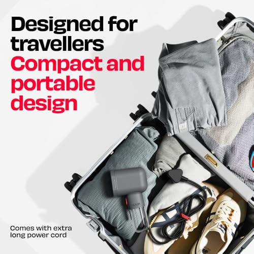 NUUK STROM GO V2 Super Compact and Lightweight Travel Garment Steamer For Clothes | FREE Heat Resistant Travel Pouch | Vertical & Horizontal Steaming | 20g/min Steam | 30 Sec Heat Up - Image 3