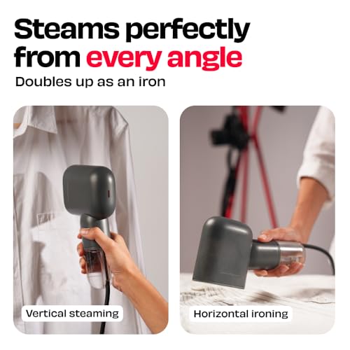 NUUK STROM GO V2 Super Compact and Lightweight Travel Garment Steamer For Clothes | FREE Heat Resistant Travel Pouch | Vertical & Horizontal Steaming | 20g/min Steam | 30 Sec Heat Up - Image 4