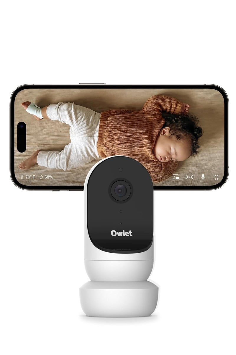 أوليت كاميرا مراقبة الأطفال الذكية Owlet Cam 2 - بث فيديو وصوت عالي الدقة آمن مع رؤية ليلية وتكبير 4X وزاوية رؤية واسعة وصوت وإشعارات الحركة والبكاء - أبيض - Image 5