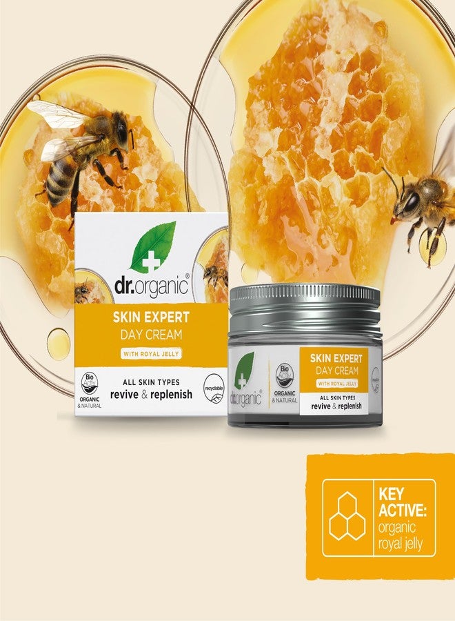 dr.organic كريم النهار من دكتور أورجانيك مع غذاء ملكات النحل 50 مل - Image 4