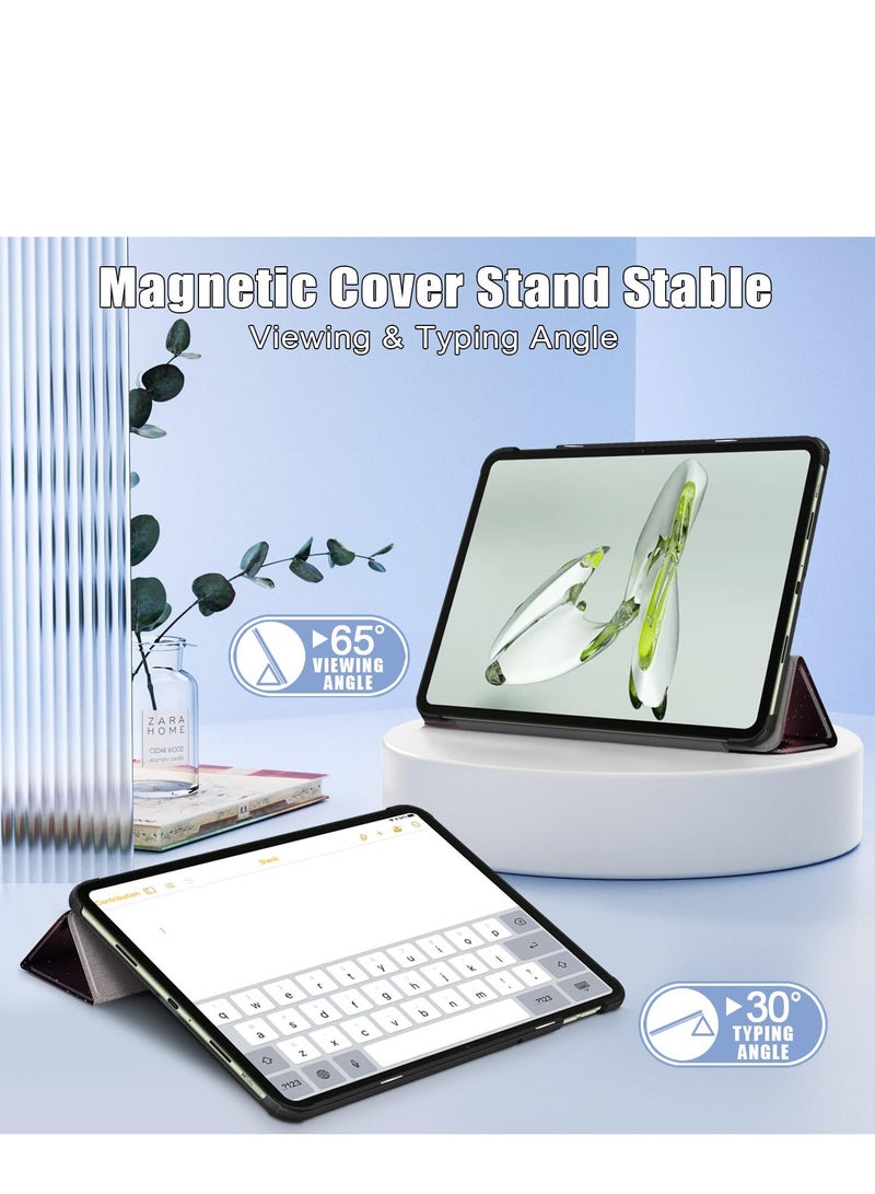 Case for OnePlus Pad Go 2023 11.4'' Folding Folio Ultra-Thin PU Leather Stand Case Cover for OnePlus Pad Go/Oppo Pad Air2 11.4 Inch (Dusk) - Image 4