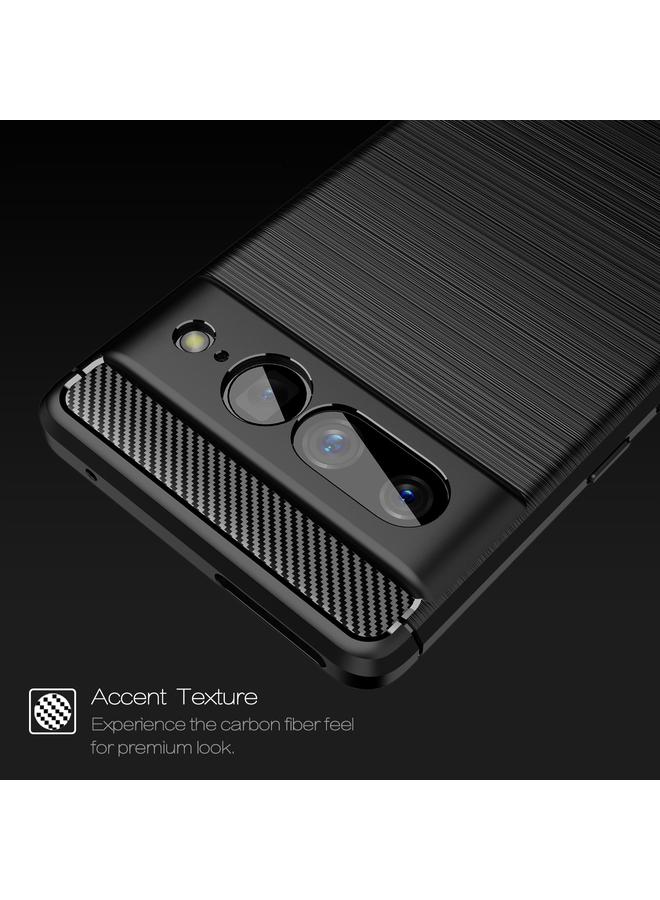 جرين تايجر جراب لهاتف Google Pixel 7 Pro 5G مصنوع من ألياف الكربون TPU بملمس ناعم - Image 5