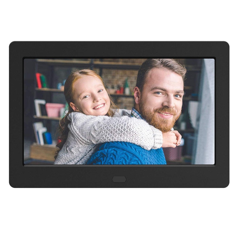 Atatat Digital Photo Frame with IPS Screen - 1280x800 Digital Picture Frame with 1080P Video, Music, Photo, Auto Rotate, Calendar, Time, Black - Image 1