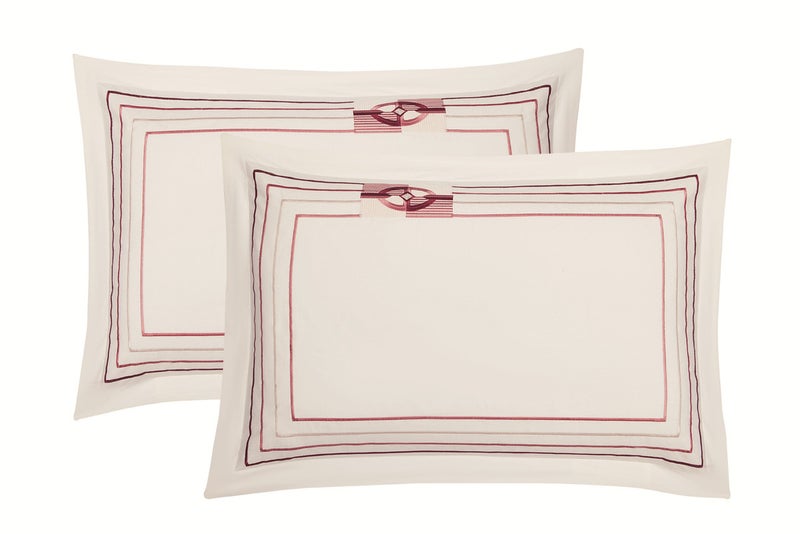 ليفور مفرش صيفي قطن 100% فاخر مناسب لمقاس سرير مزدوج 200 x 200 cm سم من ليفوري مكون من 8 قطع 250 غرزة - Image 3