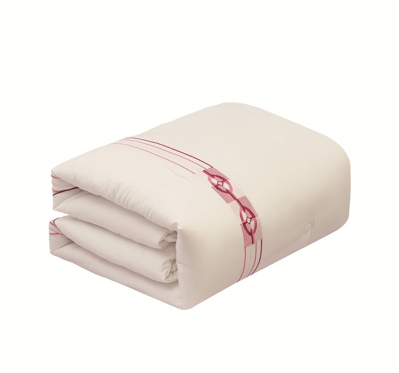 ليفور مفرش صيفي قطن 100% فاخر مناسب لمقاس سرير مزدوج 200 x 200 cm سم من ليفوري مكون من 8 قطع 250 غرزة - Image 2