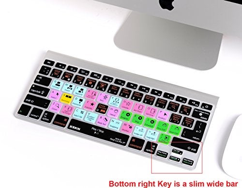 XSKN Final Cut Pro X Keyboard Cover Silicone Skin Protector for Macbook Pro 13 15 17 Inch (US / European ISO Keyboard) - Image 5