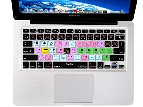 XSKN Final Cut Pro X Keyboard Cover Silicone Skin Protector for Macbook Pro 13 15 17 Inch (US / European ISO Keyboard) - Image 2