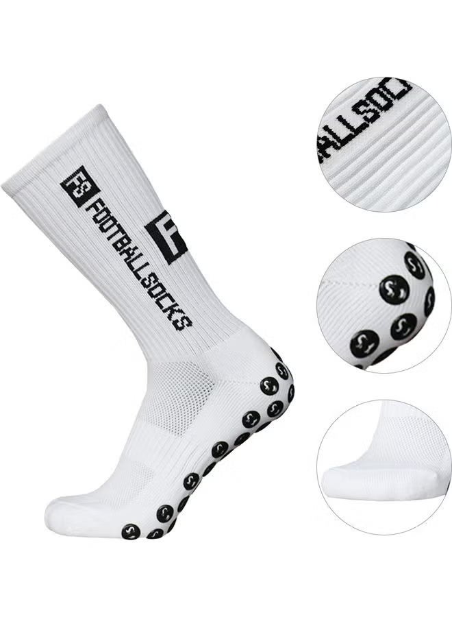 Cuken 3 Pairs Sports Running Socks, Non Slip Grip Socks, Breathable Football Soccer Socks with Ankle Grips, Moisture Wicking Athletic Socks for Men, Training, Soccer, Rugby, Basketball, Running - Image 3