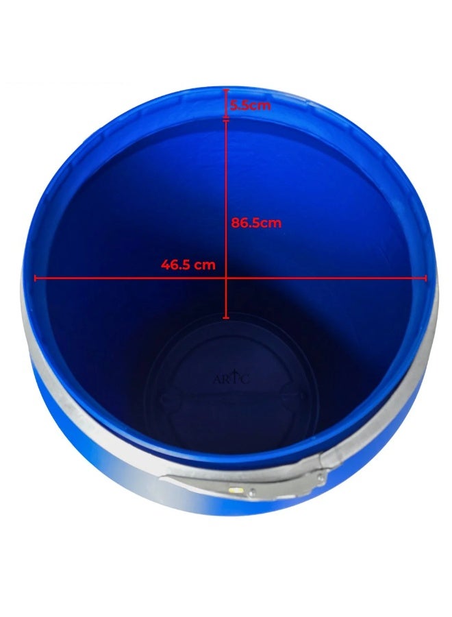 ARTC 220 Liter Multipurpose Blue Plastic Drum 
Versatile storage drum ideal for industrial, agricultural, and household use, featuring a wide opening, sturdy lid, and excellent resistance to impact and corrosion. - Image 3