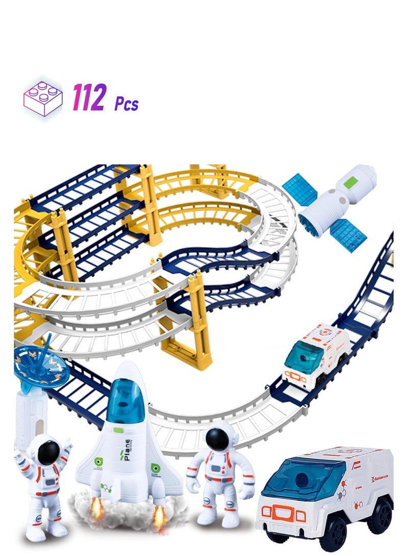 Railcar,Space Orbit Set,Exciting Toy for Boys and Girls,The to Stimulate Imagination and Have Fun with Spaceships  - Image 2